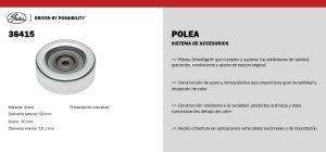 POLEA MITSUBISHI ECLIPSE 36415