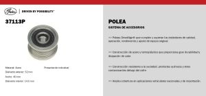 POLEA DE DISTRIBUCION 37113P
