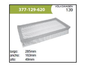 FILTRO PARA AIRE VOLKSWAGEN POINTER 377-129-620-ASIA