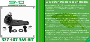 ROTULA DE SUSPENSION VOLKSWAGEN POINTER 377-407-365-BIT