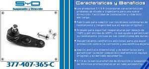 ROTULA DE SUSPENSION VOLKSWAGEN POINTER 377-407-365C-SYD