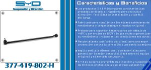 VARILLA DE SUSPENSION VOLKSWAGEN POINTER 377-419-802H-SYD
