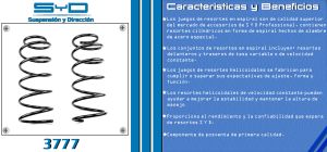 RESORTE PARA SUSPENSION VOLKSWAGEN POINTER 3777-SYD