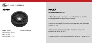 POLEA FORD-LINCOLN-MERCURY E-150 38019