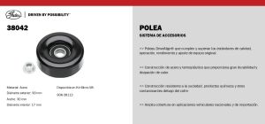 POLEA CHRYSLER-DODGE-HYUNDAI 300 M 38042