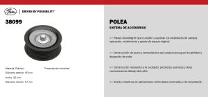 POLEA LOCA DISTRIBUCION   38099