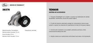TENSOR DE BANDA CHEVROLET-GMC-BUICK-CADILLAC AVEO 38376