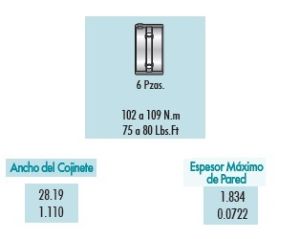 METALES DE BANCADA NISSAN ICHI VAN 3C1329-STD