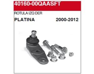 ROTULA DE SUSPENSION NISSAN PLATINA 40160-00QAASFT-ASIA