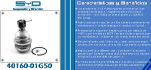 ROTULA DE SUSPENSION NISSAN FRONTIER 40160-01G50-SYD