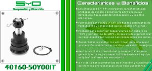 ROTULA DE SUSPENSION NISSAN LUCINO GSE 40160-50Y00IT