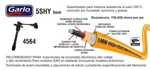 CABLES PARA BUJIA GEO PRIZM 4564-5SHY-GAR