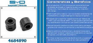 GOMA BARRA ESTABILIZADORA CHRYSLER-DODGE-HYUNDAI CARAVAN 4684890-SYD