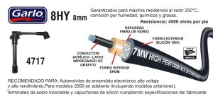 CABLES PARA BUJIA HONDA ACCORD 4717-8HY-GAR