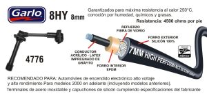 CABLES PARA BUJIA MAZDA 626 4776-8HY-GAR