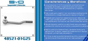 TERMINAL DE DIRECCION NISSAN PICK-UP 48521-01G25-SYD