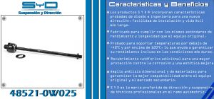 VARILLA DE DIRECCION NISSAN FRONTIER 48521-0W025-SYD