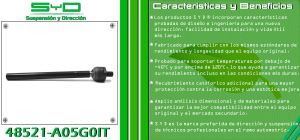 VARILLA DE DIRECCION NISSAN TSURU I 48521-A05G0IT