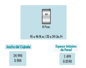 METALES DE BIELA CHRYSLER-DODGE-HYUNDAI ARIES 4B1220-STD