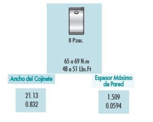 METALES DE BIELA FORD-LINCOLN-MERCURY PROBE 4B1362-020
