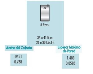 METALES DE BIELA FORD-LINCOLN-MERCURY ESCORT 4B1380-020