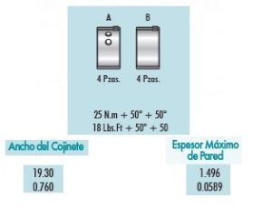 METALES DE BIELA CHEVROLET-GMC-BUICK-CADILLAC ASTRA 4B1408-STD