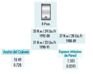 METALES DE BIELA ACURA EL 4B1461-030