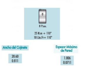 METALES DE BIELA CHEVROLET-GMC-BUICK-CADILLAC BUICK RAINIER 4B1811-010