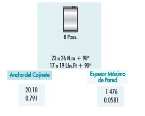 METALES DE BIELA FORD-LINCOLN-MERCURY CONTOUR 4B4121-020
