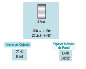 METALES DE BIELA FORD-LINCOLN-MERCURY TRANSIT 4B9021-STD