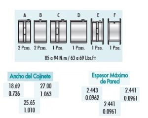 METALES DE BANCADA FORD-LINCOLN-MERCURY AEROSTAR 4C1702-020