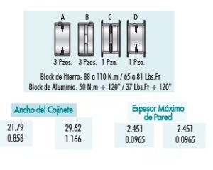 METALES DE BANCADA FORD-LINCOLN-MERCURY COUGAR 4C1812-030