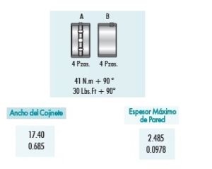 METALES DE BANCADA CHRYSLER-DODGE-HYUNDAI 300 4C2210-020