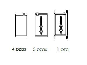 METALES DE BANCADA CHEVROLET-GMC-BUICK-CADILLAC ACADIA 4C2276-010