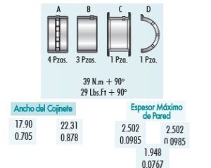 METALES DE BANCADA FORD-LINCOLN-MERCURY CONTOUR 4C3000-020