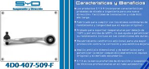 HORQUILLA DE SUSPENSION AUDI A4 4D0-407-509F-SYD
