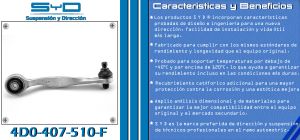 HORQUILLA DE SUSPENSION AUDI A4 4D0-407-510F-SYD